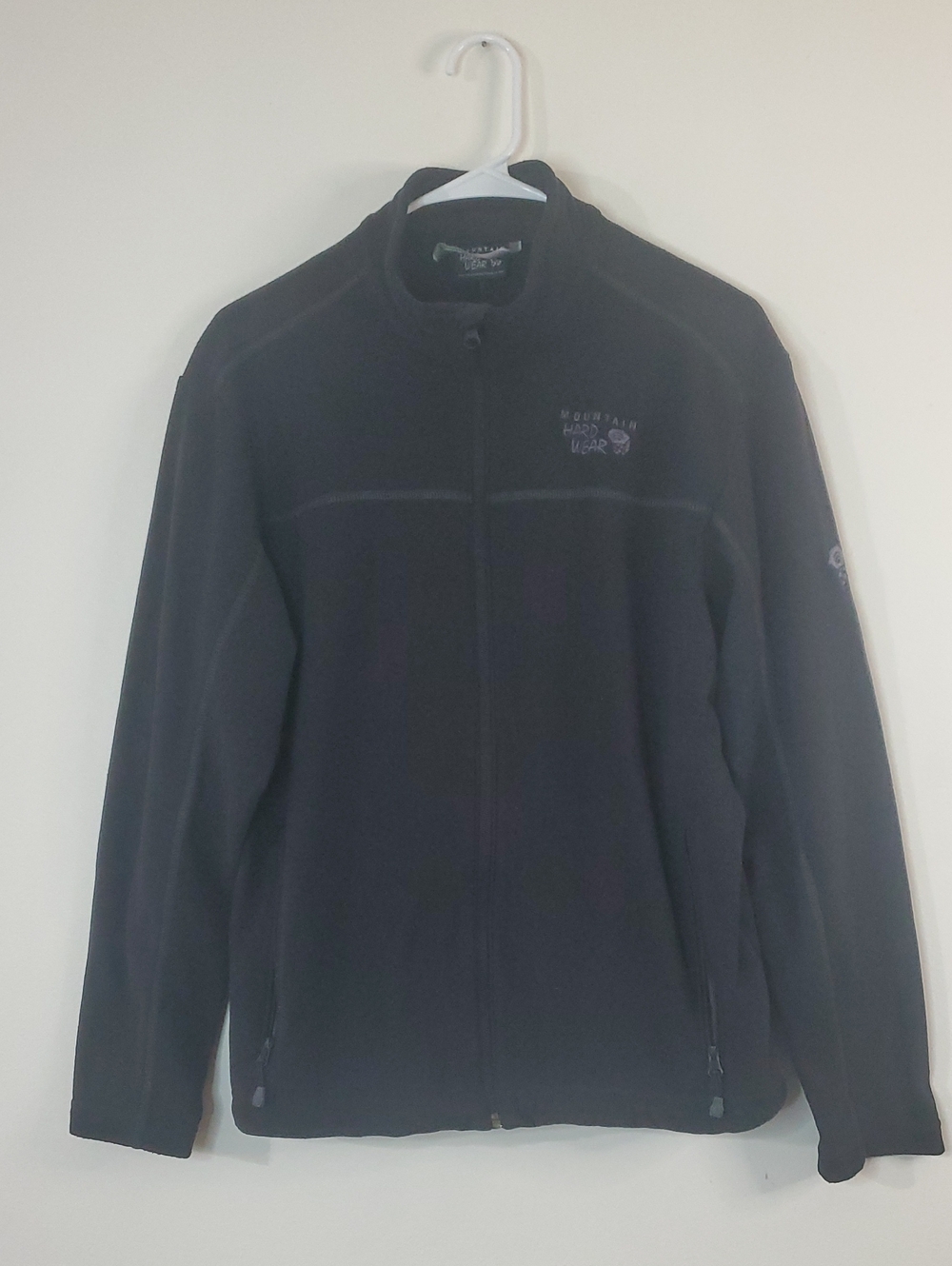 Mountain Hardwear Men's Black Fleece Full-Zip Sweater Jacket Size Med Outdoors